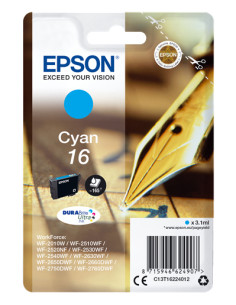EPSON CART INK CIANO PER WF-2510WF, WF-2520NF, WF-2530WF WF-2540WF SERIE 16 PENNA E CRUCIVERBA