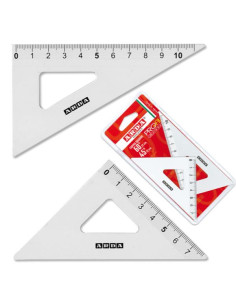 COPPIA SQUADRE 45° 12CM ALLUMINIO