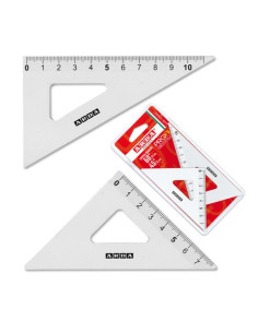COPPIA SQUADRE 45° 12CM ALLUMINIO 2