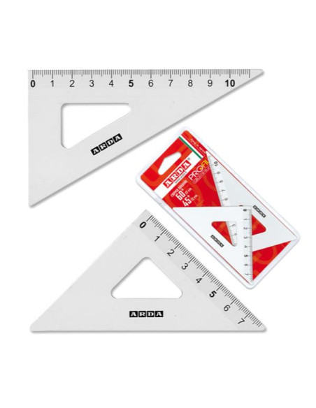 COPPIA SQUADRE 45° 12CM ALLUMINIO