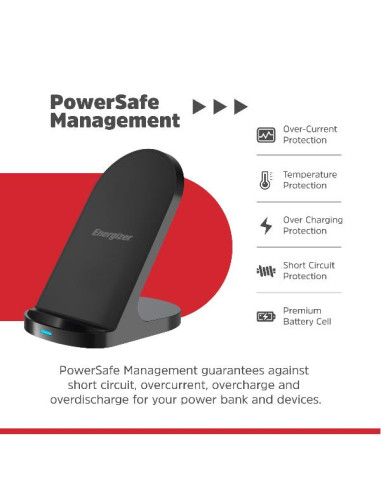 WIRELESS CHARGER STAND NERO