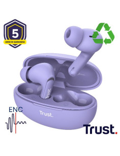 YAVI BT ENC EARBUDS PURPLE