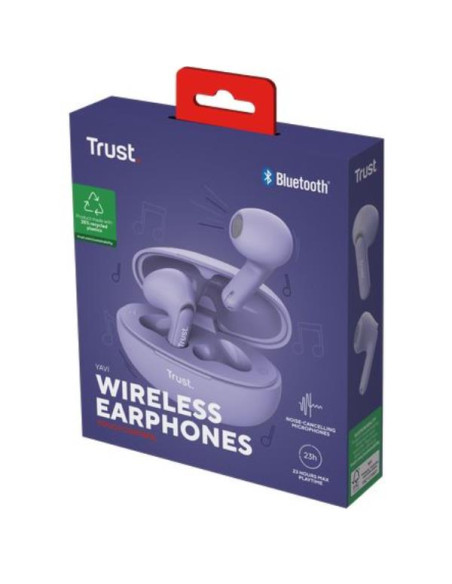 YAVI BT ENC EARPHONES PURPLE