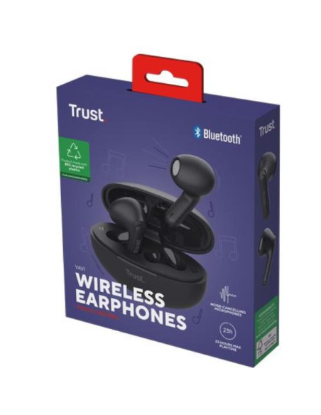 YAVI BT ENC EARPHONES BLACK