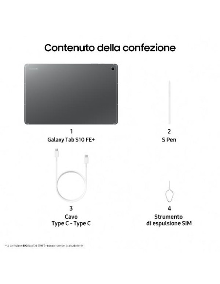 GALAXY TAB S10 FE+ 12+256GB GRAY