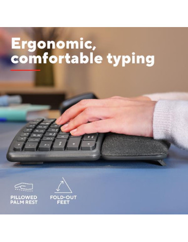 KEYRA ERGO MULTI WRLS KEYBOARD US