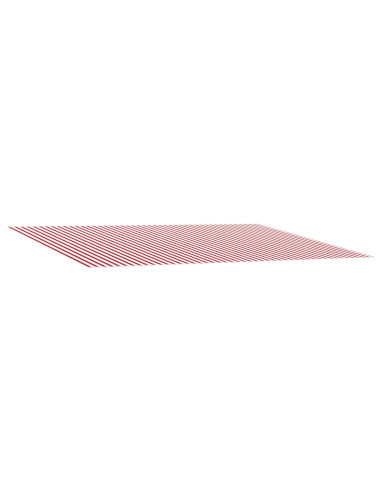 Telo di ricambio per tenda da sole Rosso e Bianco 500 × 300 cm