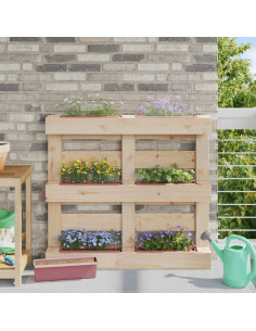 Fioriere per Euro pallet 12 pcs Marrone 36,5 x 14 x 9,5 cm