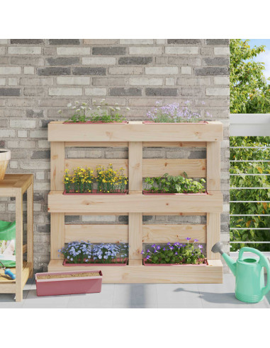Fioriere per Euro pallet 12 pcs Marrone 36,5 x 14 x 9,5 cm