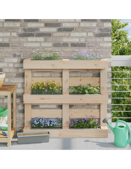 Fioriere per Euro pallet 24 pcs Grigio chiaro