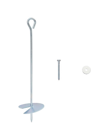 Ancora per Terra 10 pcs Argento Ø10 x 40 cm