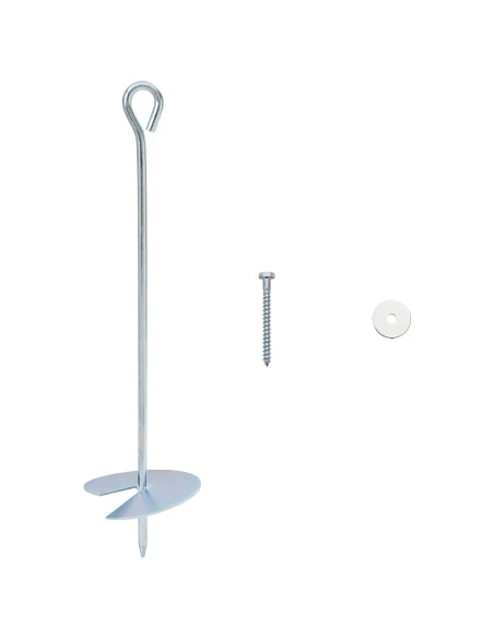 Ancora per Terra 10 pcs Argento Ø10 x 40 cm