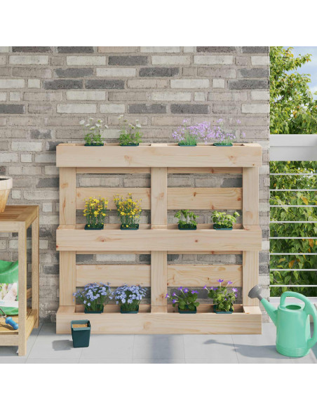 Fioriere per Euro pallet 24 pcs Verde 13,5 x 9 x 9,5 cm