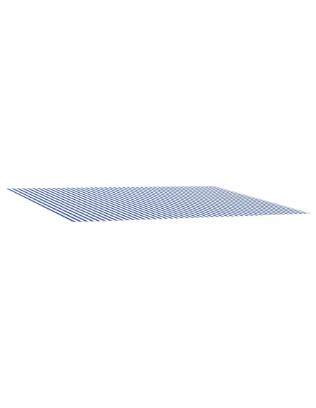 Telo di ricambio per tenda da sole Blu e Bianco 450 × 300 cm