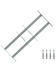Griglia di Sicurezza per Finestre con 2 Traverse 3 pcs