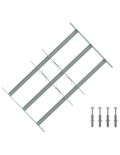 Griglia di Sicurezza per Finestra con 3 Traversine 3 pcs