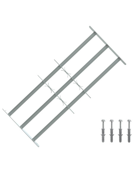 Griglia di Sicurezza per Finestra con 3 Traversine 3 pcs