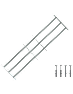 Griglia di Sicurezza per Finestra con 3 Traversine 3 pcs
