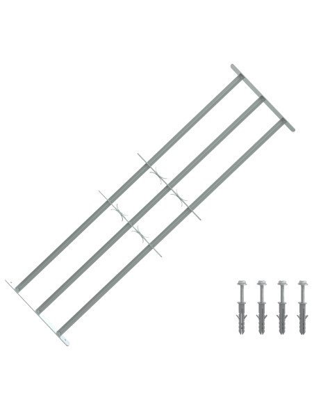 Griglia di Sicurezza per Finestra con 3 Traversine 3 pcs
