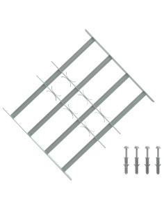 Griglia di sicurezza per finestre con 4 barre trasversali 3 pcs
