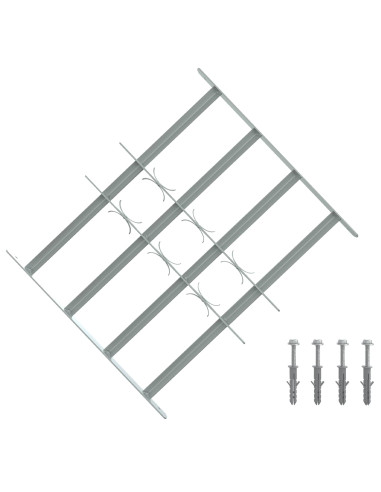 Griglia di sicurezza per finestre con 4 barre trasversali 3 pcs