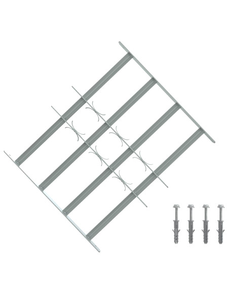 Griglia di sicurezza per finestre con 4 barre trasversali 3 pcs