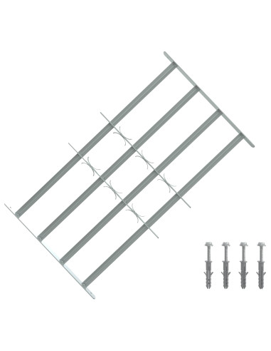 Griglia di sicurezza per finestre con 4 barre trasversali 3 pcs