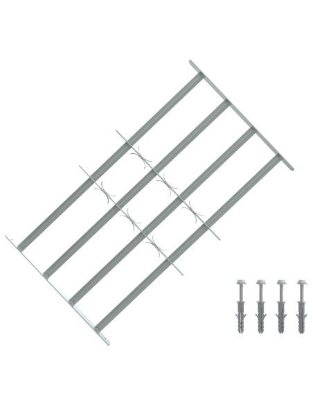 Griglia di sicurezza per finestre con 4 barre trasversali 3 pcs