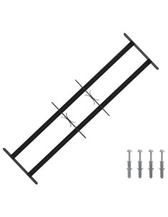 Griglia di Sicurezza per Finestre con 2 Traverse 3 pcs