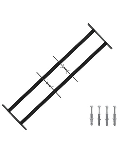 Griglia di Sicurezza per Finestre con 2 Traverse 3 pcs