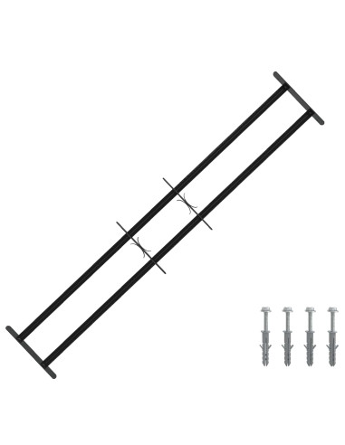 Griglia di Sicurezza per Finestre con 2 Traverse 3 pcs