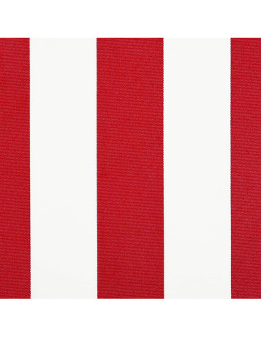 Telo di ricambio per tenda da sole Rosso e Bianco 500 × 300 cm