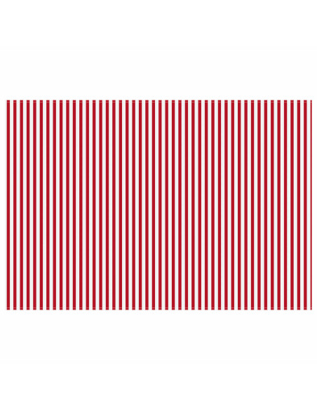Telo di ricambio per tenda da sole Rosso e Bianco 500 × 350 cm