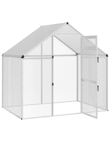 Gabbia per uccelli Argento 181,5 x 110,5 x 173,5 cm