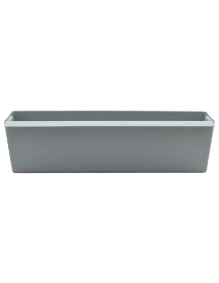 Fioriere per Euro pallet 12 pcs Grigio chiaro