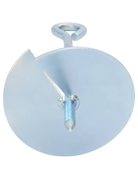 Ancora per Terra 4 pcs Argento Ø10 x 30 cm Metallo Galvanizzato