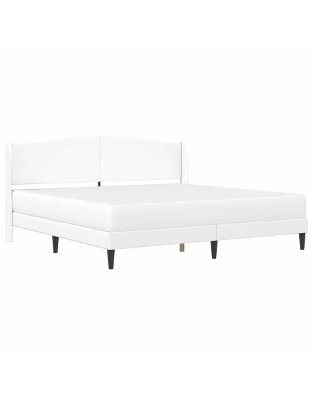 Struttura del letto con testiera Bianco 180 x 200 cm Similpelle