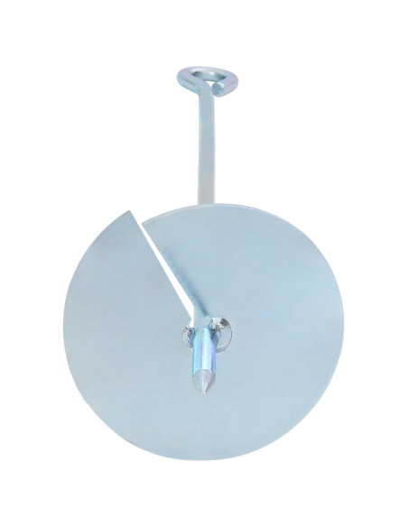 Ancora per Terra 2 pcs Argento Ø10 x 50 cm Metallo Galvanizzato