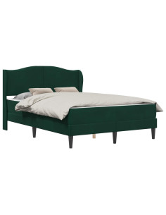 Struttura del letto Verde Scuro 160 x 200 cm Velluto 2