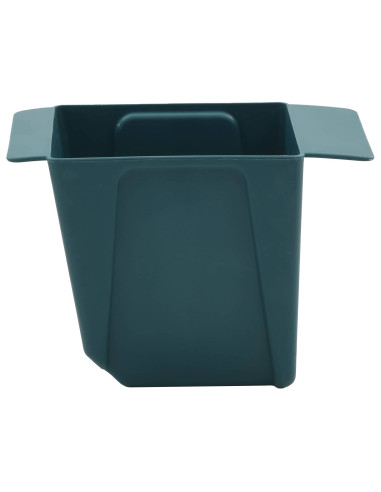 Fioriere per Euro pallet 24 pcs Verde 13,5 x 9 x 9,5 cm