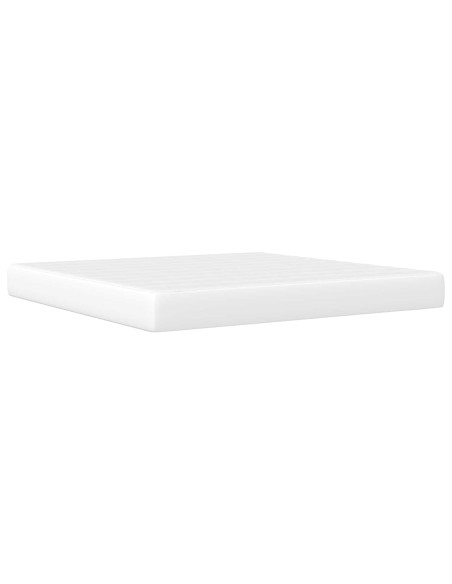 Struttura del letto con testiera Bianco 200 x 200 cm Similpelle