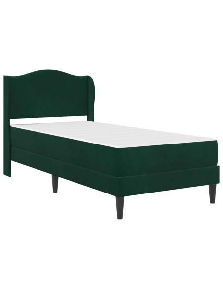 Struttura del letto Verde Scuro 80 x 200 cm Velluto
