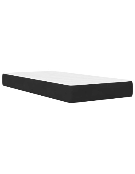 Struttura del letto con testiera Nero 80 x 200 cm Velluto