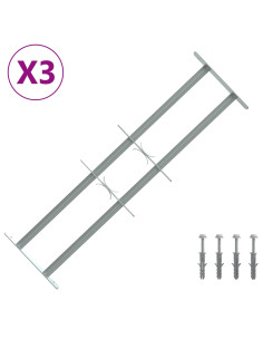 Griglia di Sicurezza per Finestre con 2 Traverse 3 pcs 2