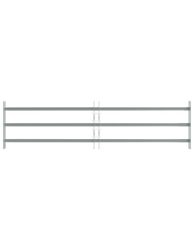 Griglia di Sicurezza per Finestra con 3 Traversine 3 pcs