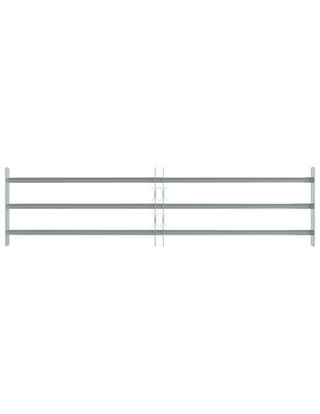 Griglia di Sicurezza per Finestra con 3 Traversine 3 pcs