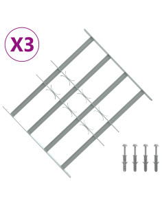 Griglia di sicurezza per finestre con 4 barre trasversali 3 pcs 2