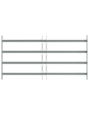Griglia di sicurezza per finestre con 4 barre trasversali 3 pcs