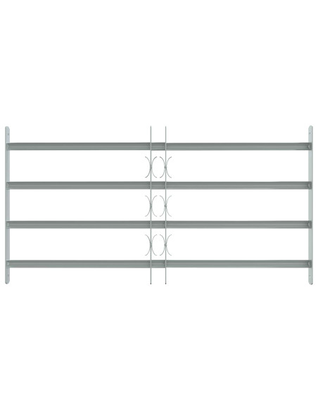 Griglia di sicurezza per finestre con 4 barre trasversali 3 pcs