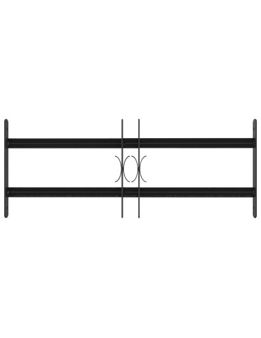 Griglia di Sicurezza per Finestre con 2 Traverse 3 pcs 43-74 cm